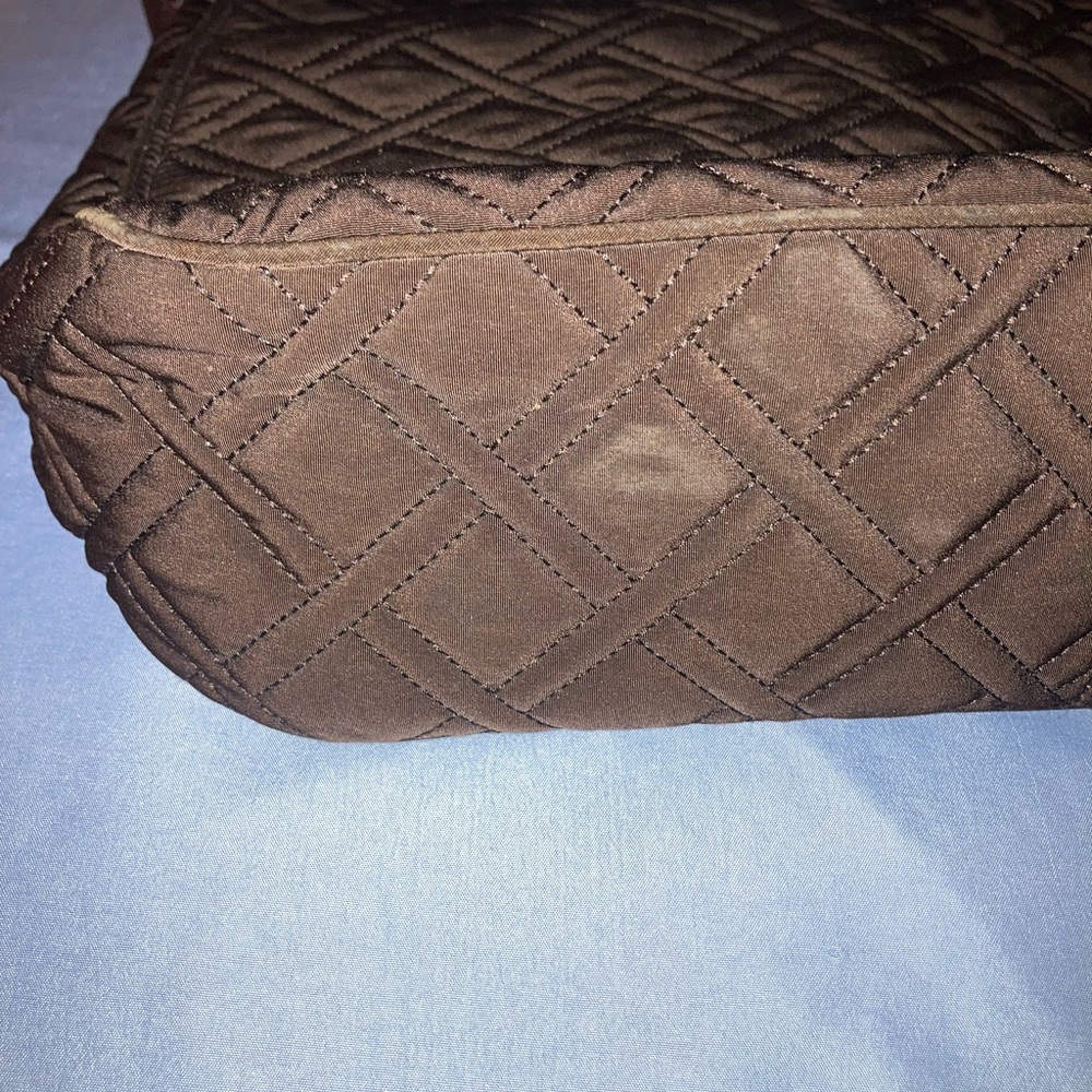 Vera Bradley Quilted Brown Messenger Bag - Picture 13 of 14